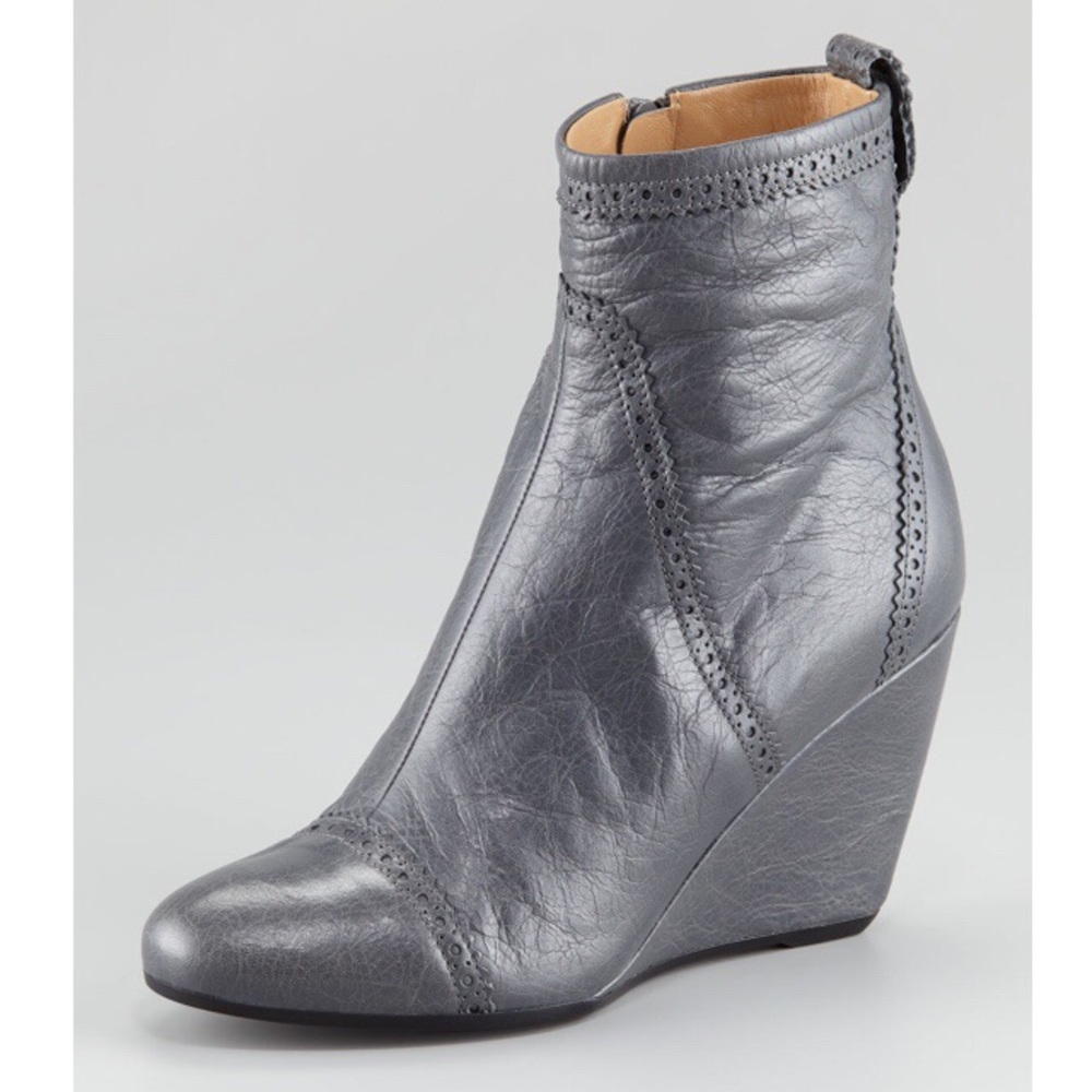 Balenciaga Brogue Arena Wedge Boots